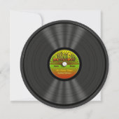  Reggae Vinyl Record-uitnodigingen Kaart (Voorkant)
