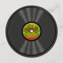  Reggae Vinyl Record-uitnodigingen Kaart
