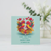 Reggae Vogels Sla De Datum Op Kaart (Staand voorkant)