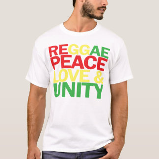 Reggae. Vrede, liefde en eenheid T-shirt