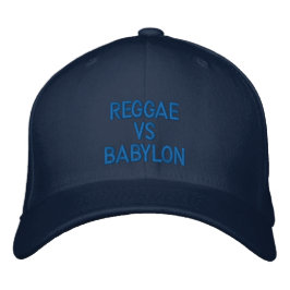 Reggae vs Babylon - Rastafari Roots Cap Geborduurde Pet