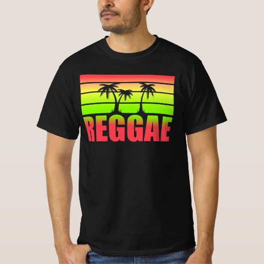 Reggae Wah Gwan Ja Mon Jamaica Rastafari Rasta T-shirt (Voorkant)