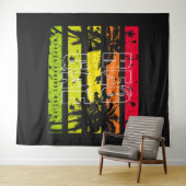 Reggae Weapon tegen racisme Wandkleed (In Situ (horizontaal))