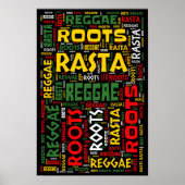 Reggae WordArt Poster (Voorkant)