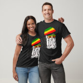 Reggae Xmas Santa Rasta Kerstmis Rasta Rastafari T-shirt (Unisex)