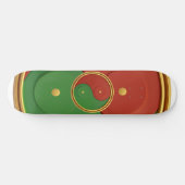 Reggae Yin & Yang Persoonlijk Skateboard (Horizontaal)