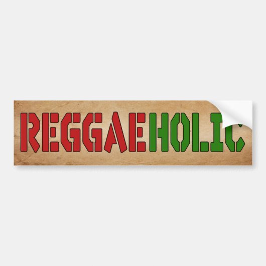 ReggaeHolic Bumpersticker (Voorkant)