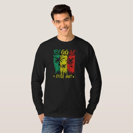 Reggate Chill Out Design for Jamaica Music Fans T-shirt (Voorkant volledig)