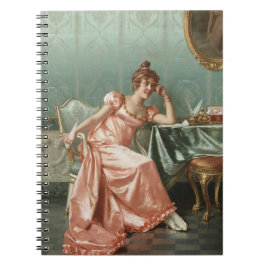 Reggianini die een brief notitieboek componeert