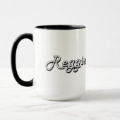 Reggie Classic Retro Name Design Mok (Links)