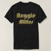 Reggie Miller  Rainbow Typography Style 70s T-shirt (Design voorkant)