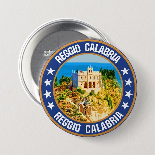 Reggio Calabria Ronde Button 7,6 Cm (Voorkant /achterkant)