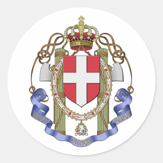 Regia Aeronautica, Italië Ronde Sticker (Voorkant)