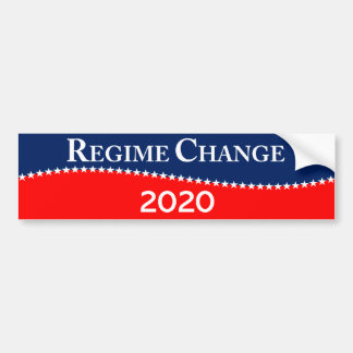 Regime Verandering 2020 met sterren Bumpersticker