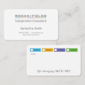 Regimen Biz-kaarten met kleurenselectievakjes Visitekaartje (Voorkant / Achterkant)