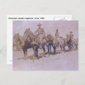 Regiment 1899 van het Amerikaanse Leger Briefkaart (Voorkant / Achterkant)