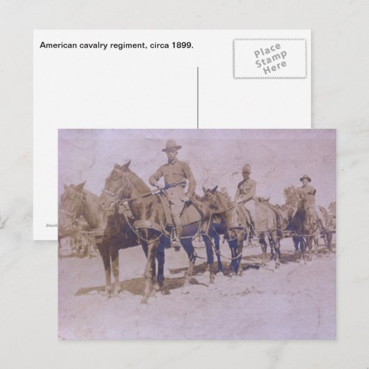 Regiment 1899 van het Amerikaanse Leger Briefkaart (Voorkant / Achterkant)