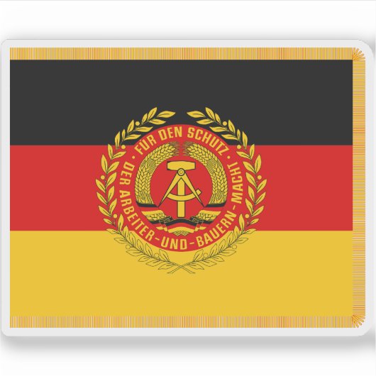 Regimentele kleuren van NVA (Oost-Duitsland) Sticker (Voorkant)