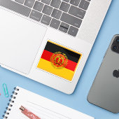 Regimentele kleuren van NVA (Oost-Duitsland) Sticker (Laptop met iPhone)