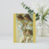 Regina Angelorum, Bouguereau 1900, detail Angels Briefkaart (Staand voorkant)