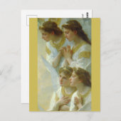 Regina Angelorum, Bouguereau 1900, detail Angels Briefkaart (Voorkant / Achterkant)