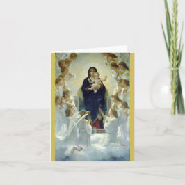 Regina Angelorum ... Bouguereau 1900 Feestdagen Kaart
