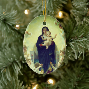 Regina Angelorum - William-Adolphe Bouguereau Keramisch Ornament
