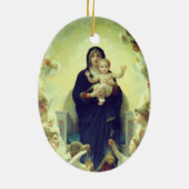 Regina Angelorum - William-Adolphe Bouguereau Keramisch Ornament (Achterkant)