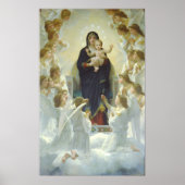 Regina angelorum - William Adolphe Bouguereau Poster (Voorkant)