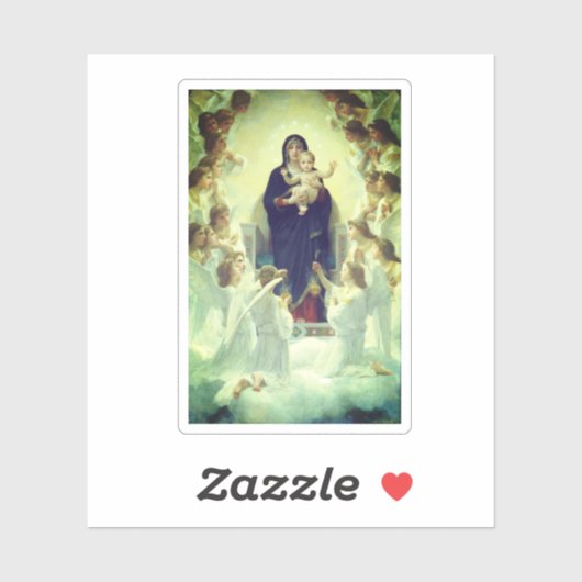 Regina Angelorum - William-Adolphe Bouguereau Sticker (Vel)