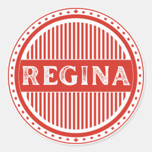 Regina City Pride Embleem – Canadese identiteit Ronde Sticker