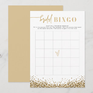 REGINA Geel Gouden Bruiloft Bingo Spel Kaart