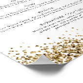 REGINA Geel Gouden Disco Laten we Drink Bar Menu   Poster (Hoek)