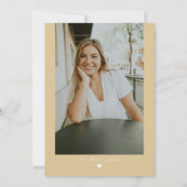 REGINA Gellow Gold Glitter Ze deed het Afstuderen  Kaart (Achterkant)