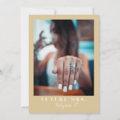 REGINA Gellow Gold Sequins Sparkly Vrijgezellenfee Kaart (Achterkant)