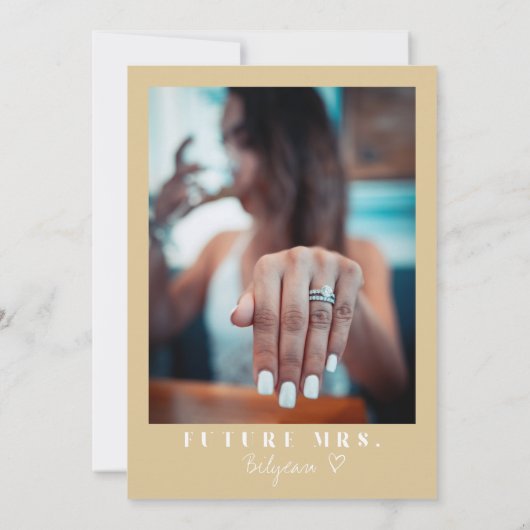 REGINA Gellow Gold Sequins Sparkly Vrijgezellenfee Kaart (Achterkant)