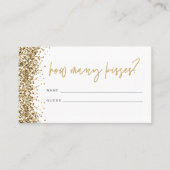 REGINA Gold Hoeveel Kisses Vrijgezellenfeest Kaart Plaatskaartje (Voorkant)