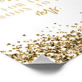 REGINA Gold Hoeveel Kusjes Bruidsfeest Spel  Poster (Hoek)