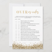 REGINA Gold over Vrijgezellenfeest Kaart (Voorkant)