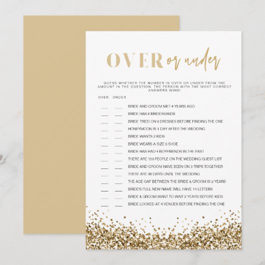 REGINA Gold over Vrijgezellenfeest Kaart (Voorkant / Achterkant)