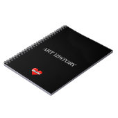 Regina Hart Zwart Notitieboek (Linkerzijde)