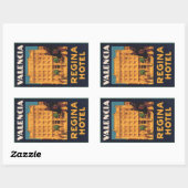 Regina Hotel Valencia Rechthoekige Sticker (Vel)