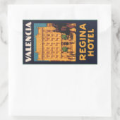 Regina Hotel Valencia Rechthoekige Sticker (Tas)