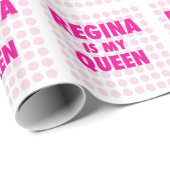 Regina is mijn koningin cadeaupapier (Rol Hoek)
