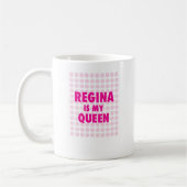Regina is mijn koningin koffiemok (Links)