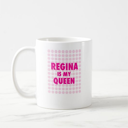 Regina is mijn koningin koffiemok (Links)