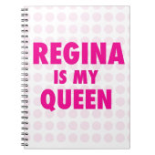 Regina is mijn koningin notitieboek (Voorkant)