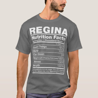 Regina Nutrition FactsRegina Name Birthday T-shirt