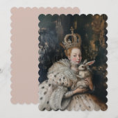 Regina - Platte uitnodiging formaat: 12,7 cm x 17, (Voorkant / Achterkant)