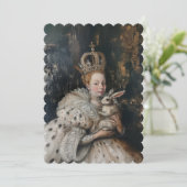 Regina - Platte uitnodiging formaat: 12,7 cm x 17, (Staand voorkant)